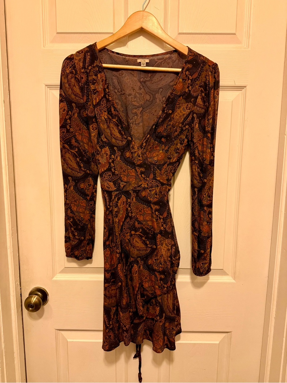 Ecote by Anthropologie Paisley Wrap Dress